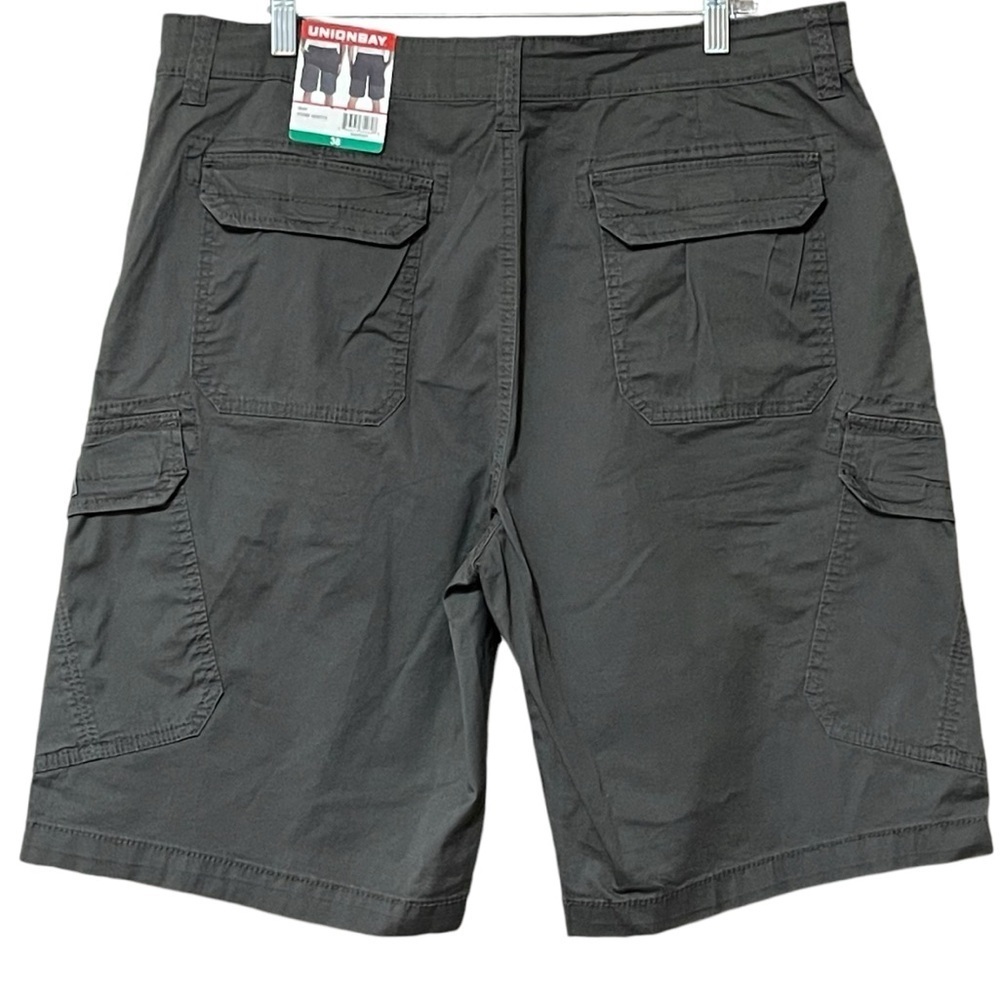 UNIONBAY Twill Cargo Shorts Men’s 38 Gray Adventurous Lightweight Y18TLYD NWT - Picture 11 of 14